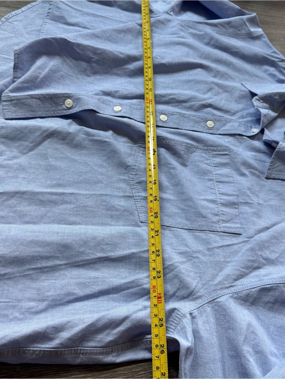 J.Crew Étienne Cropped Button-Up Shirt Cotton Poplin Blue Size Large NWOT - Picture 7 of 11